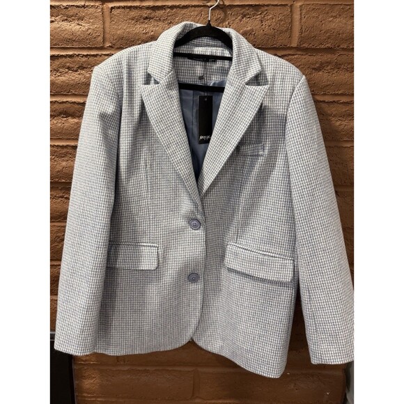 Nasty Gal Collection Light Blue Blazer Size 2 Oversized NWT - Picture 1 of 10